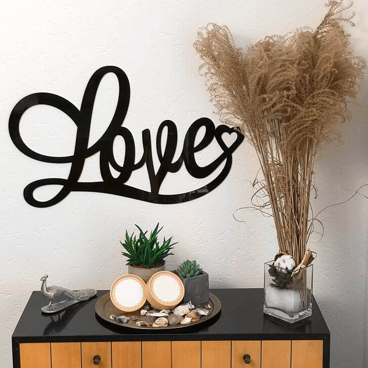 Acrylbuchstaben Love mit Herz - WA251444