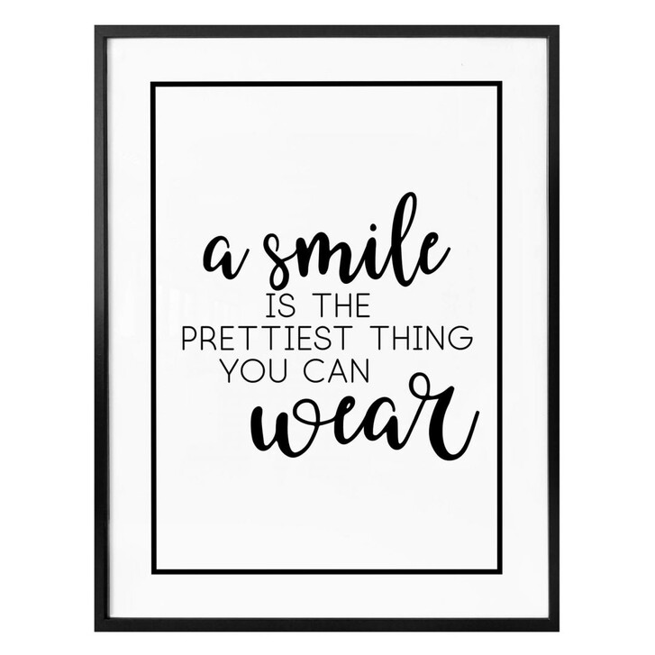 Poster A smile is the prettiest thing - WA246386