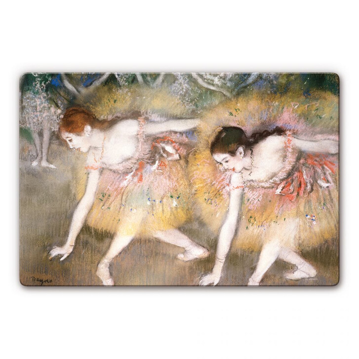 Glasbild Degas - Sich verbeugende Ballerinen - WA122150