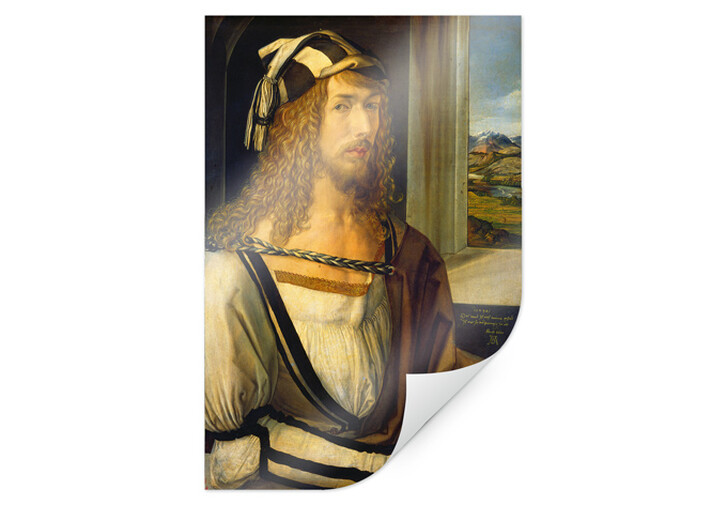 Poster Dürer - Selbstbildnis mit Landschaft - WA159891