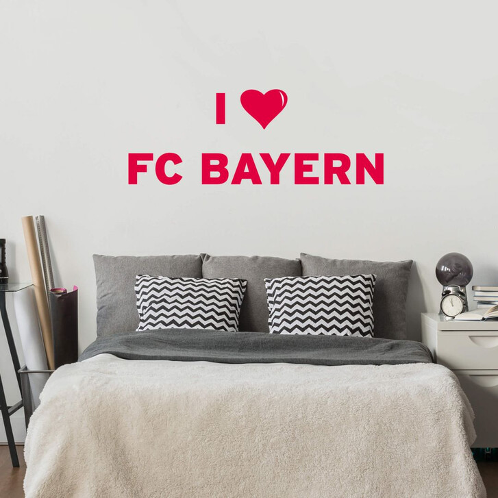 Wandtattoo I LOVE FC BAYERN - WA212171