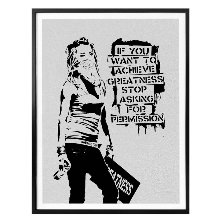 Poster Banksy - Achieve Greatness - WA336740