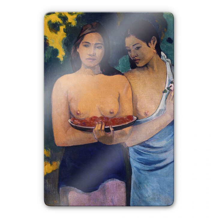 Glasbild Gauguin - Zwei Frauen von Tahiti - WA123252
