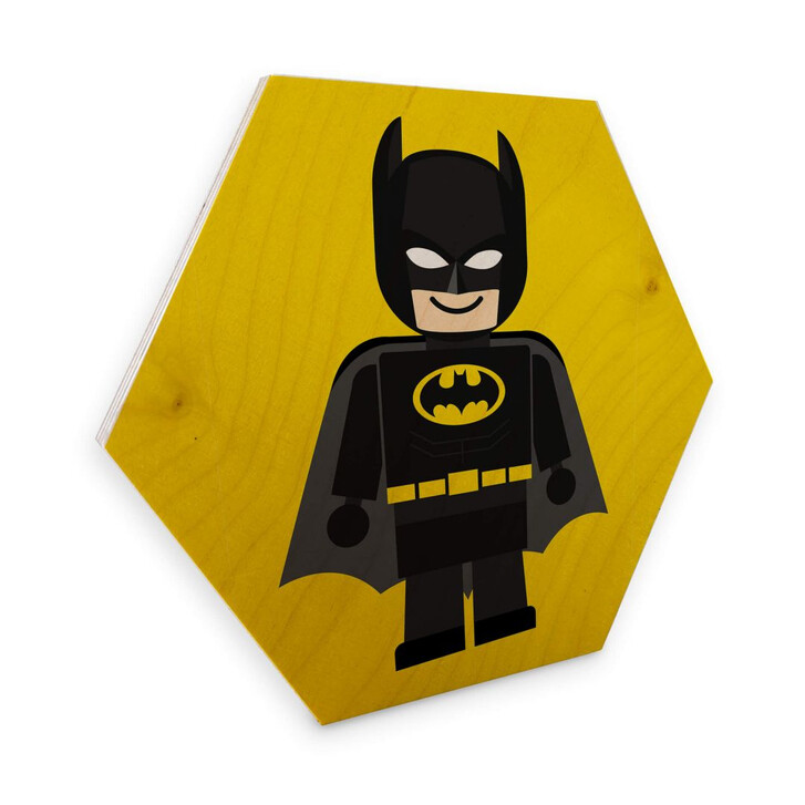 Hexagon - Holz Birke-Furnier Gomes - Batman Spielzeug - WA273843