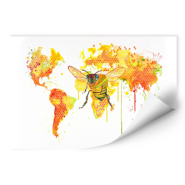 Wallprint Buttafly - Bees World - WA182242