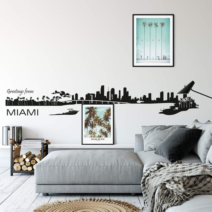 Wandtattoo Miami Skyline - WA215501