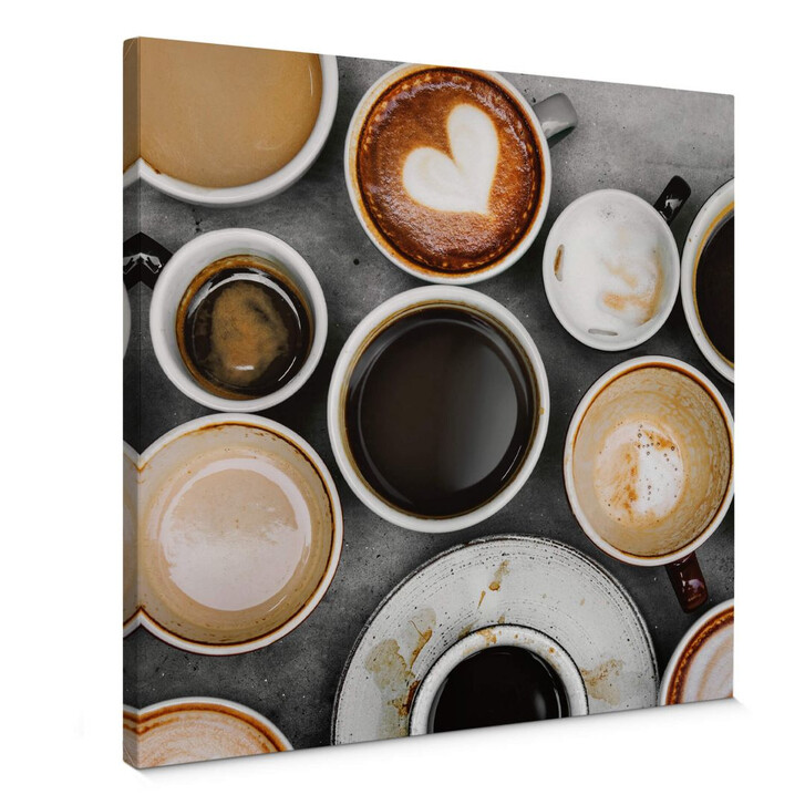 Leinwandbild Kaffee Variationen - Quadratisch - WA306887