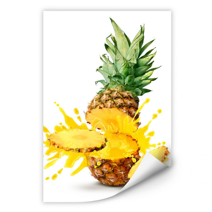 Wallprint Splashing Pineapple - WA189397