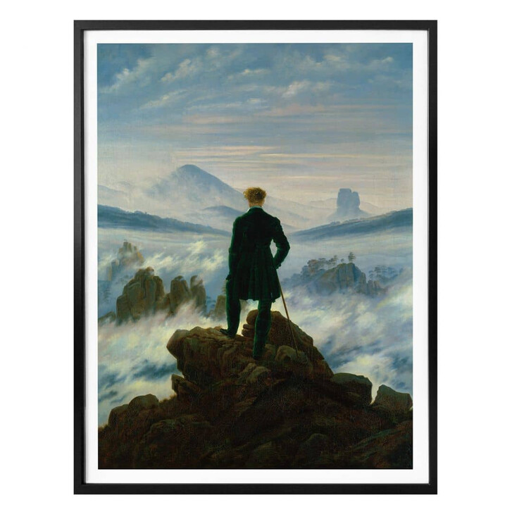 Poster Friedrich - Der Wanderer über dem Nebelmeer - WA247317