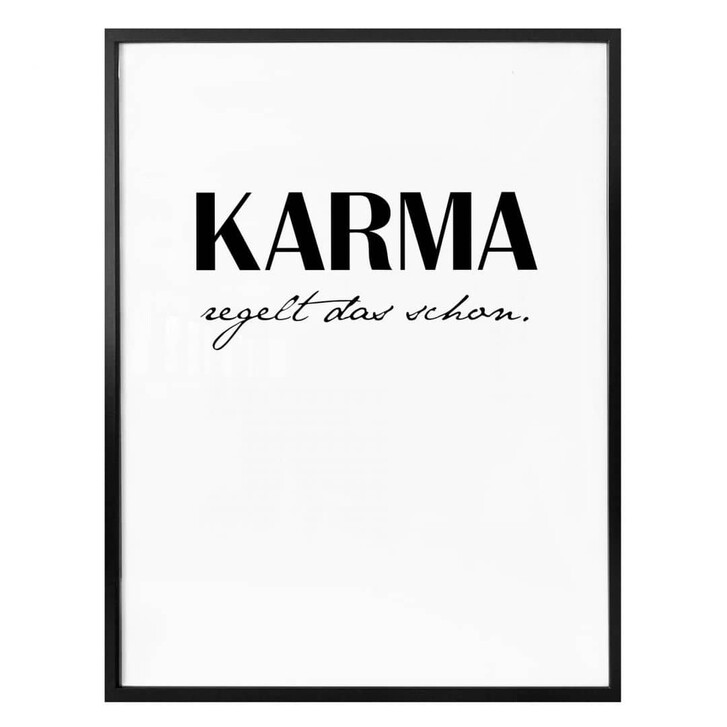 Poster Karma regelt das schon - WA162096
