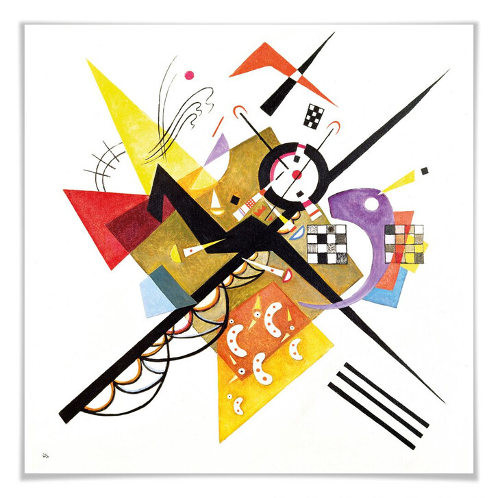 Poster Kandinsky - Auf Weiss II - WA162005