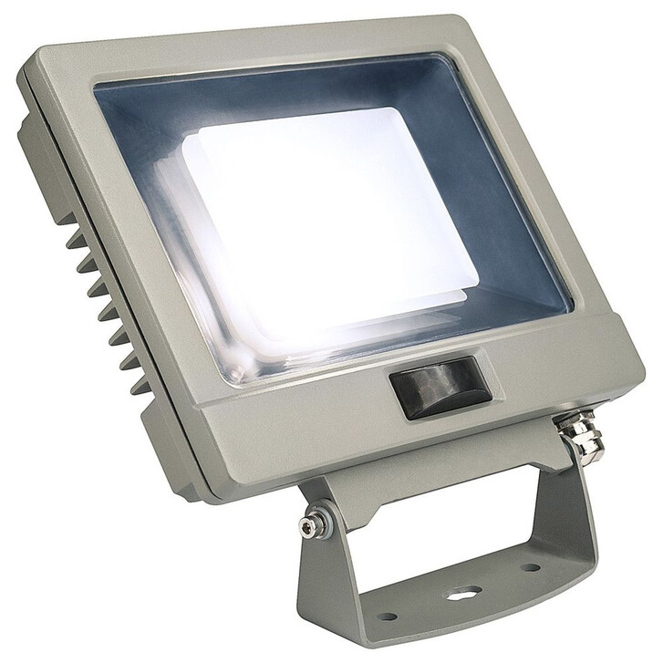 LED Strahler Spoodi mit Bewegungsmelder in Silbergrau 30W 2500lm 4000K - CL115263