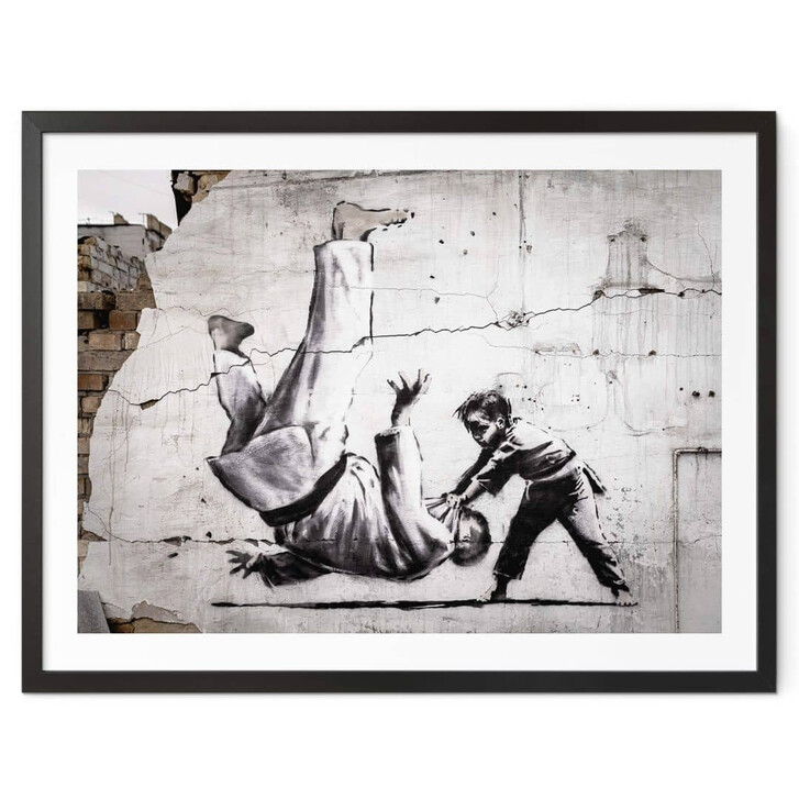 Poster Banksy in der Ukraine - Ein kleiner Judoka - WA355051