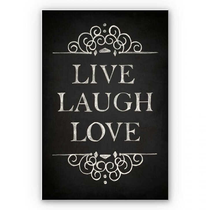 Hartschaumbild Live Laugh Love - WA130336