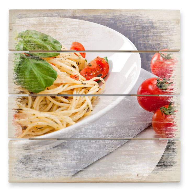Holzbild Pasta Italiano - WA132358
