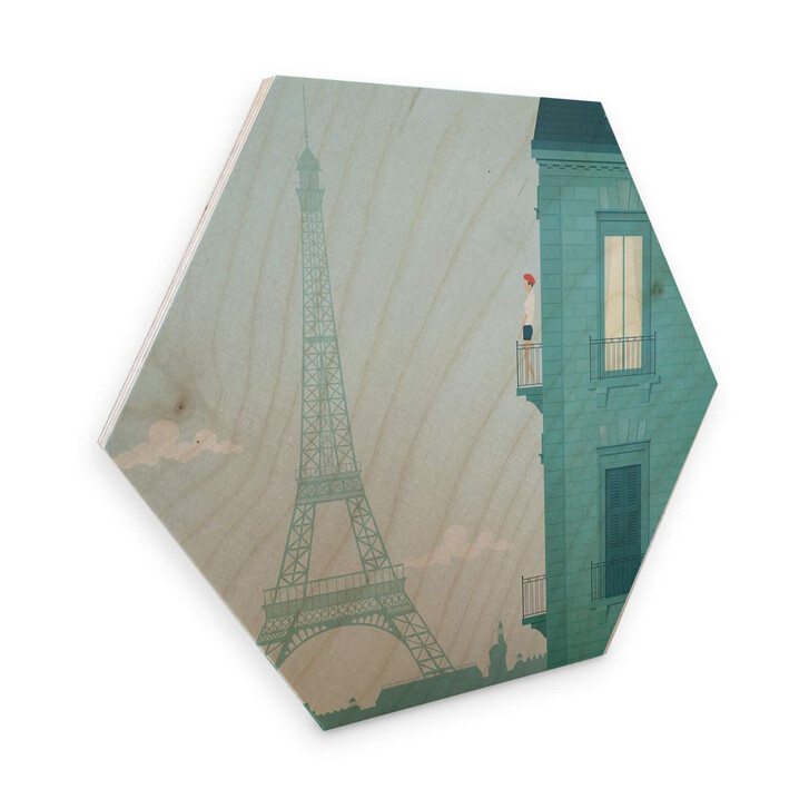 Hexagon - Holz Birke-Furnier - Rivers - Paris - WA253361