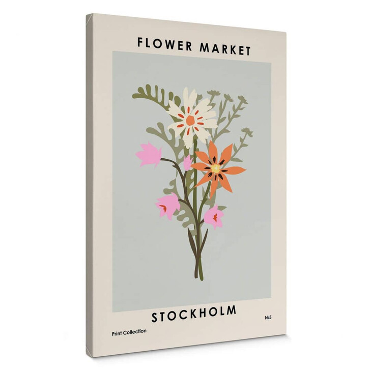 Leinwandbild Anastasiya - Flower Market - Stockholm - WA341175