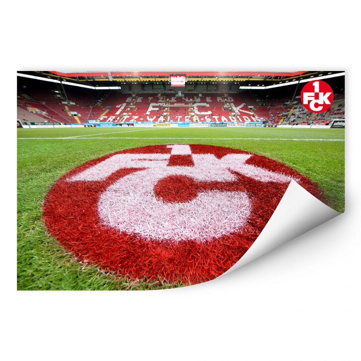 Wallprint 1. FC Kaiserslautern - Rasen Logo - WA181031