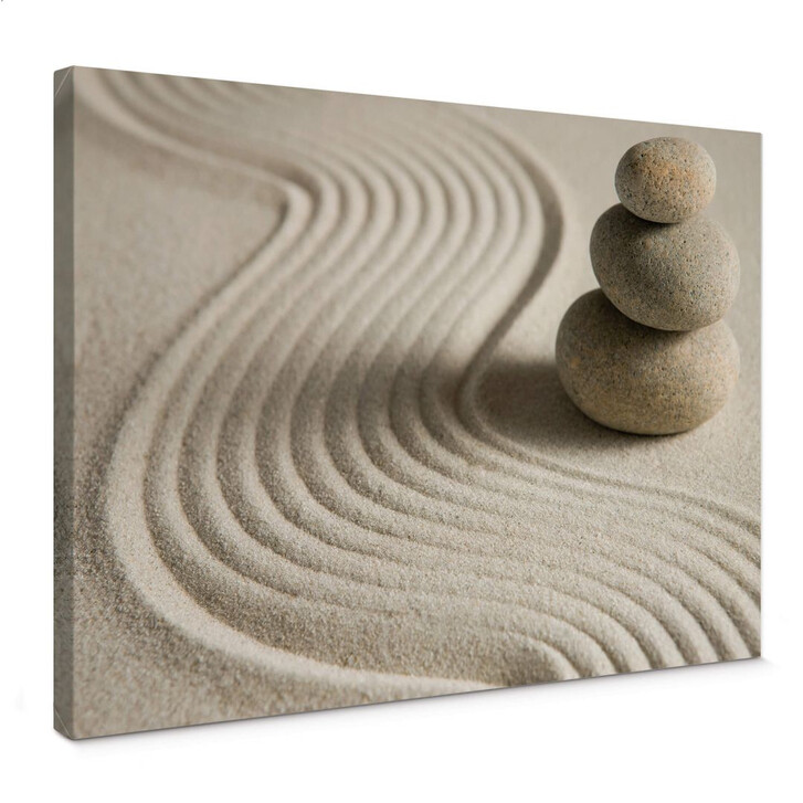 Leinwandbild Stone in Sand 2 - WA145553