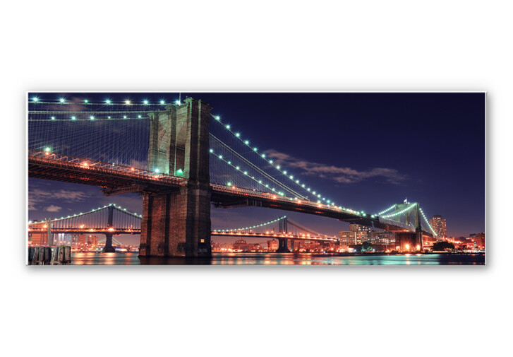 Wandbild Manhattan Bridge at Night 02 - WA194292