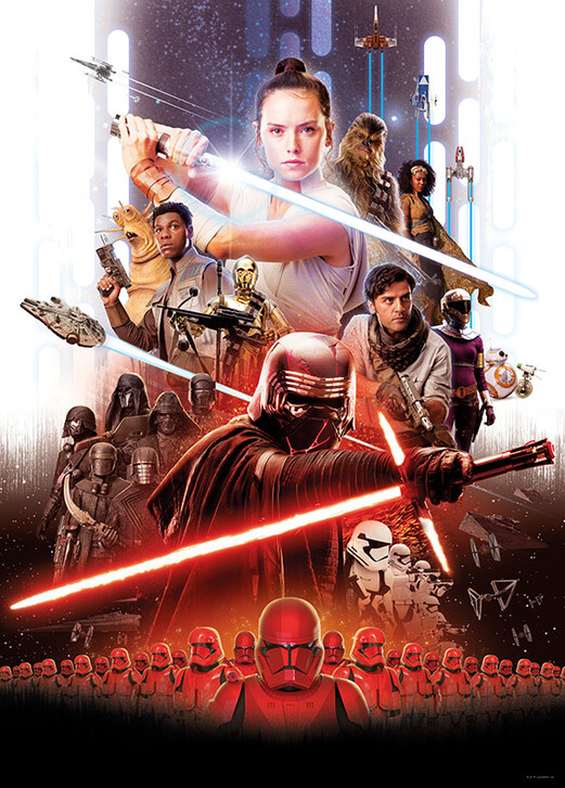 Wandbild Star Wars Movie Poster Rey - KOWB175