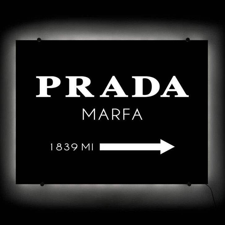 LED Wandbild Prada Marfa - negativ - 80x60cm - WA321368