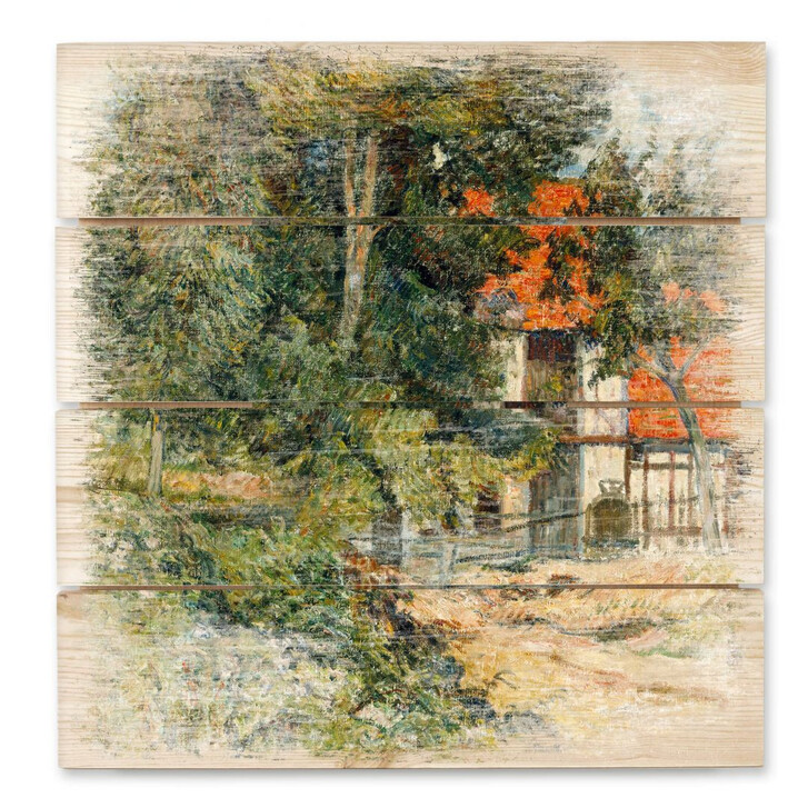 Holzbild Gauguin - Bauernhaus in der Normandie - WA295634