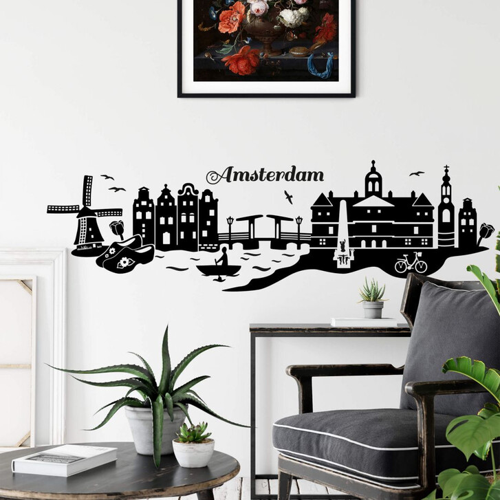 Wandtattoo Amsterdam Skyline - WA205011