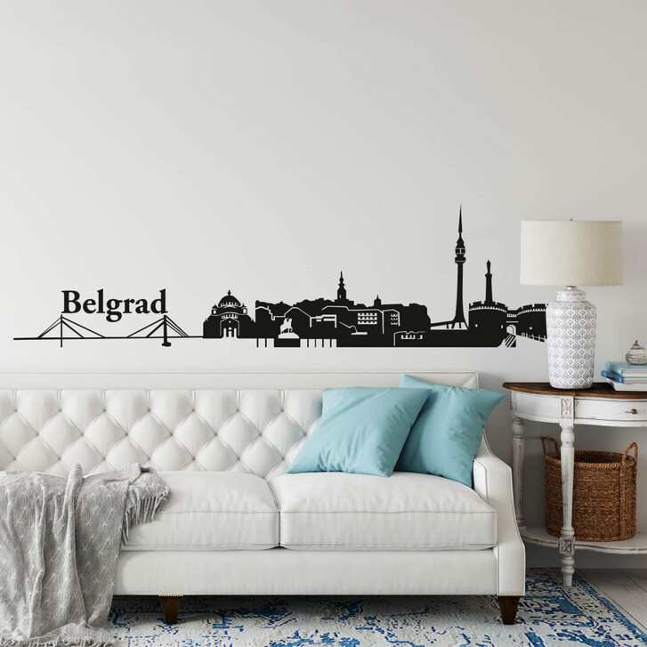 Wandtattoo Belgrad Skyline - WA206358