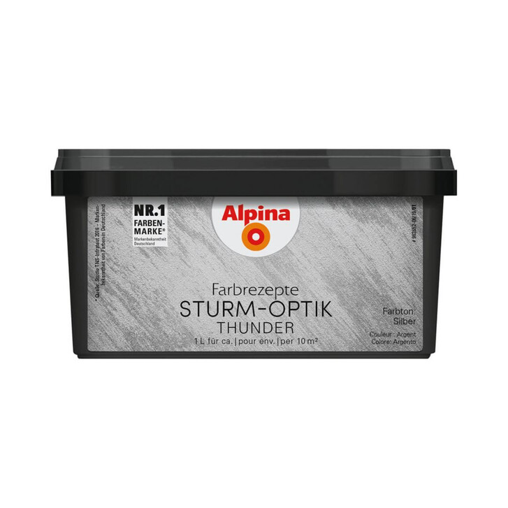 Alpina Farbrezepte STURM-OPTIK Silber - 1 Liter - WA308179