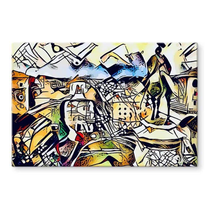 Glasbild Zamart - Kandinsky trifft Rom - WA332373