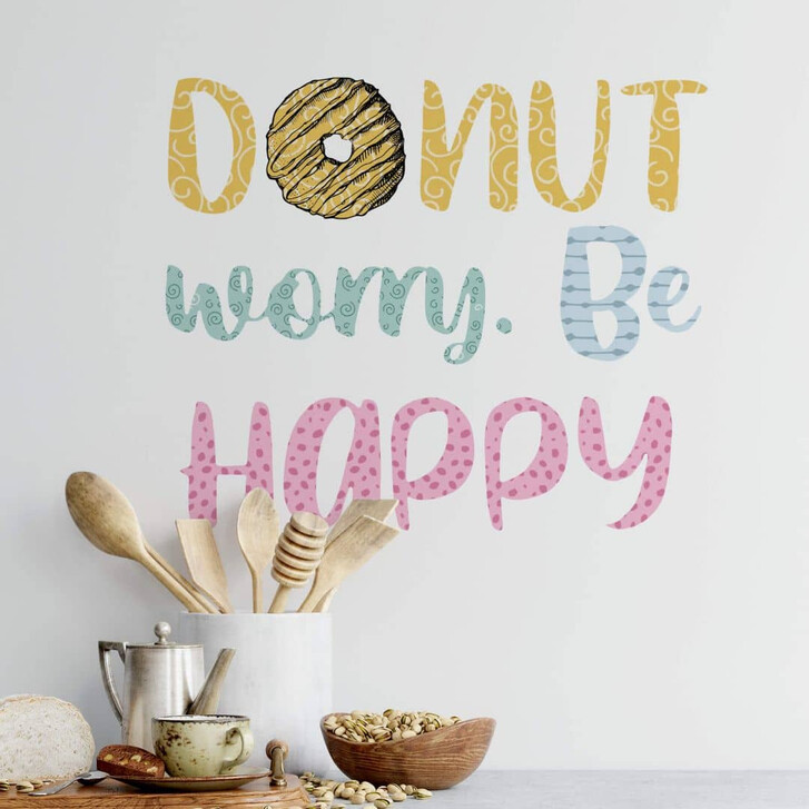 Wandtattoo Donut worry. Be happy - WA329440