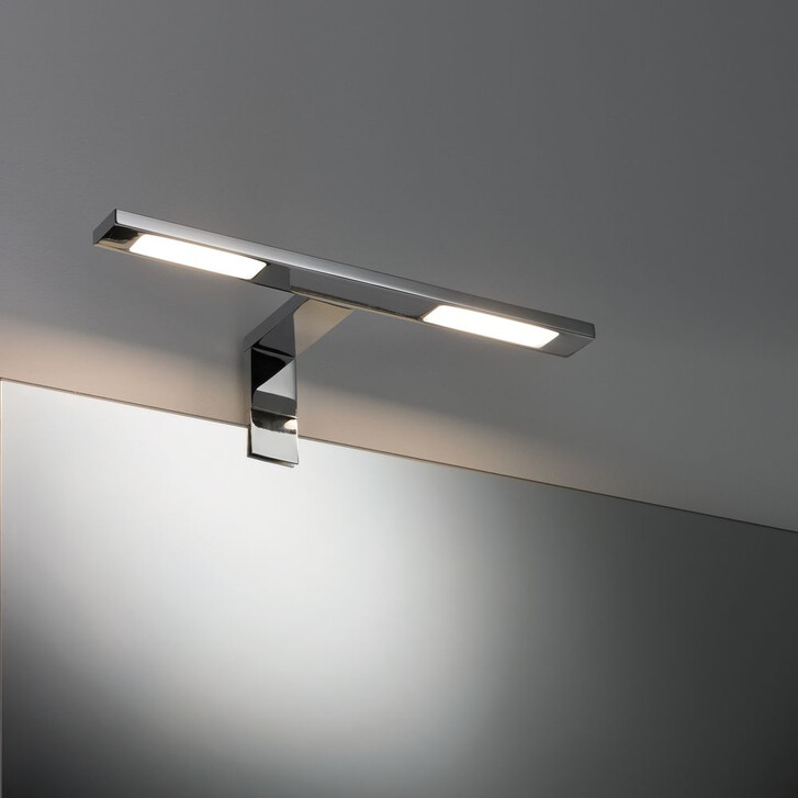 Galeria Spiegel- und Aufschrankleuchte LED, Double Hook 2x3.2W Chrom, inkl. Leuchtmittel - CL108808