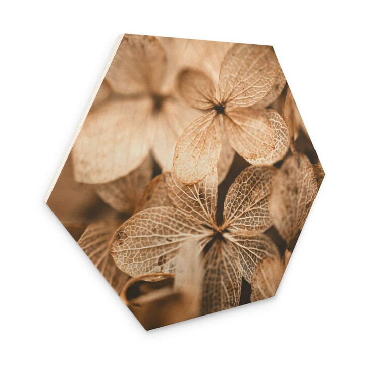 Hexagon - Holz Annie - Zarte Blüten - WA315728