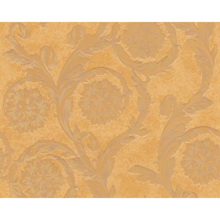 Mustertapeten Versace Wallpaper Tapete Barocco Flowers Braun, Metallic - WA154769