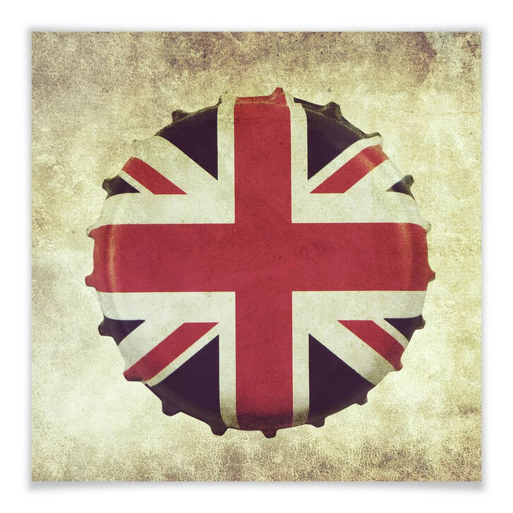 Poster Britischer Kronkorken - WA158377