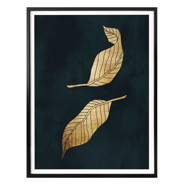 Poster Kubistika – Goldene Blätter - WA281456