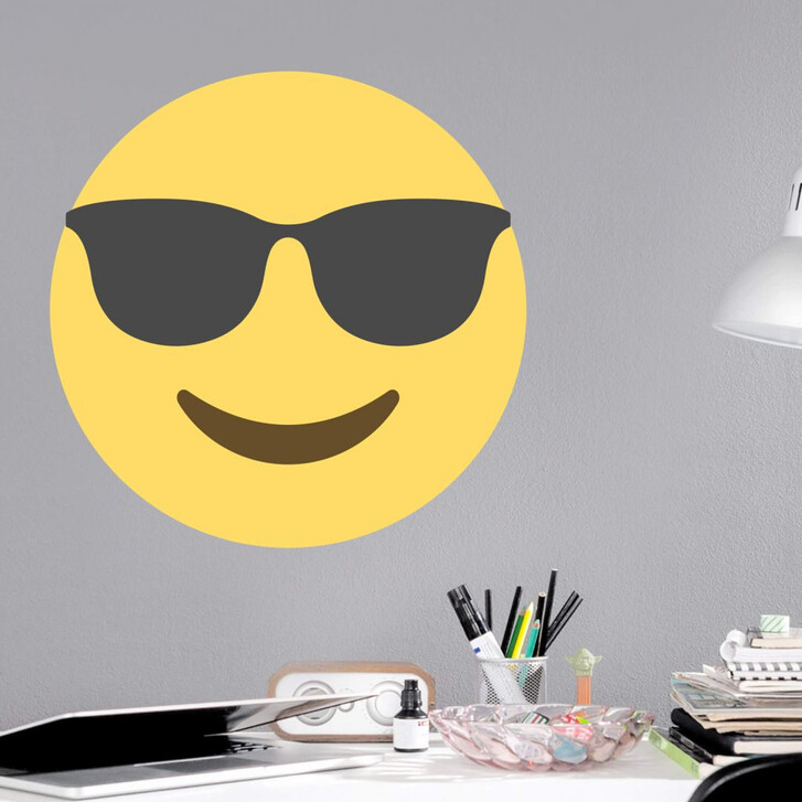 Wandtattoo Emoji Sunglasses - WA209362