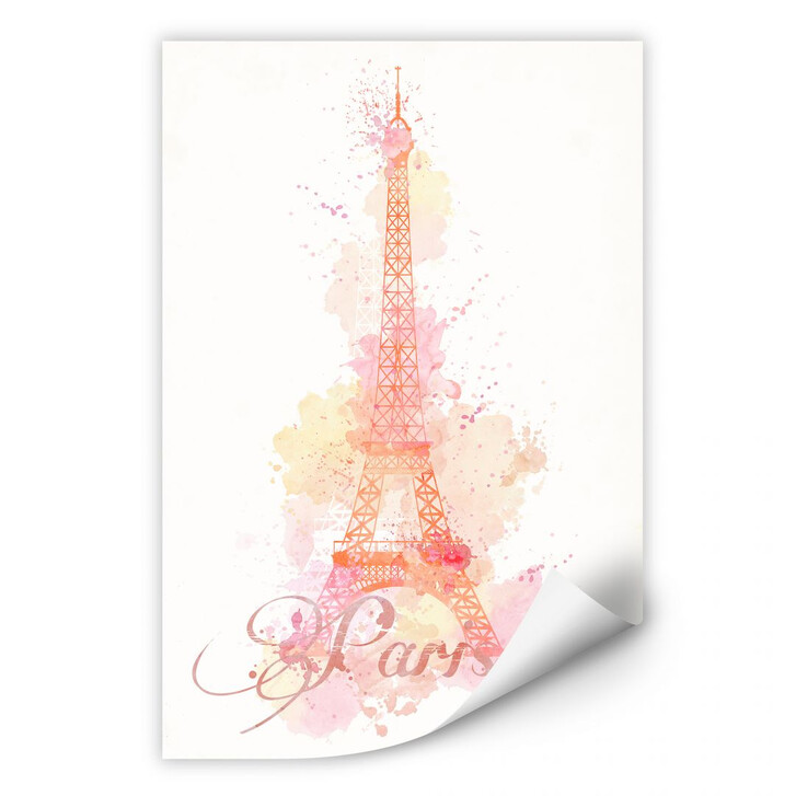 Wallprint La Tour Eiffel Aquarelle - WA185501