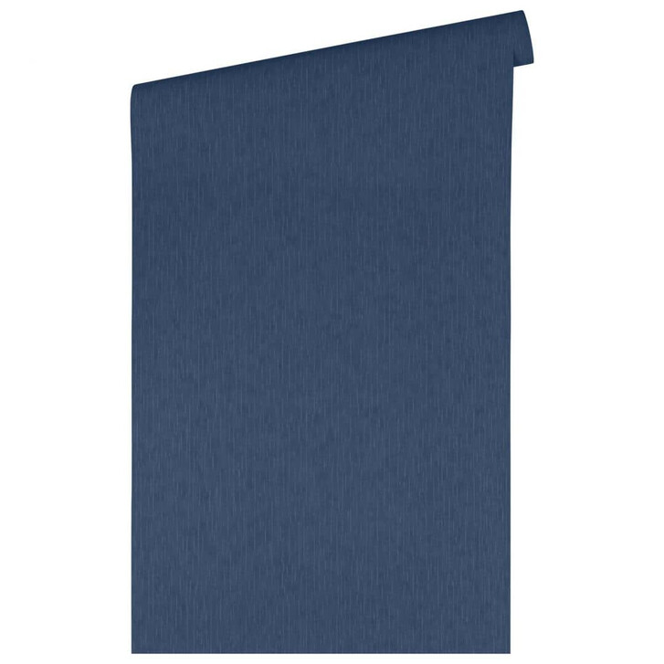 Versace Home Designer Tapete Uni Blau einfarbige Luxus Vliestapete - WA357301
