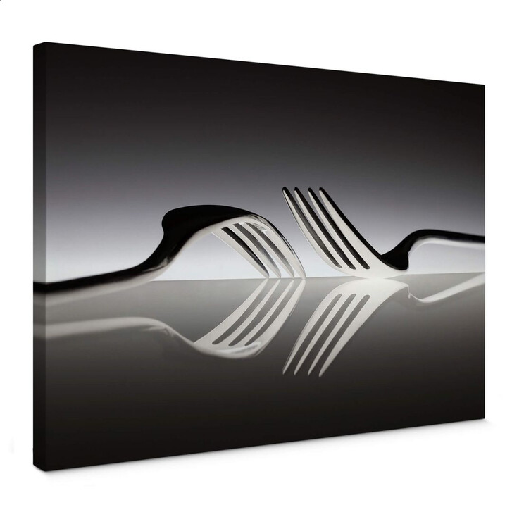 Leinwandbild De Kogel - Silverware Reflection - WA138037