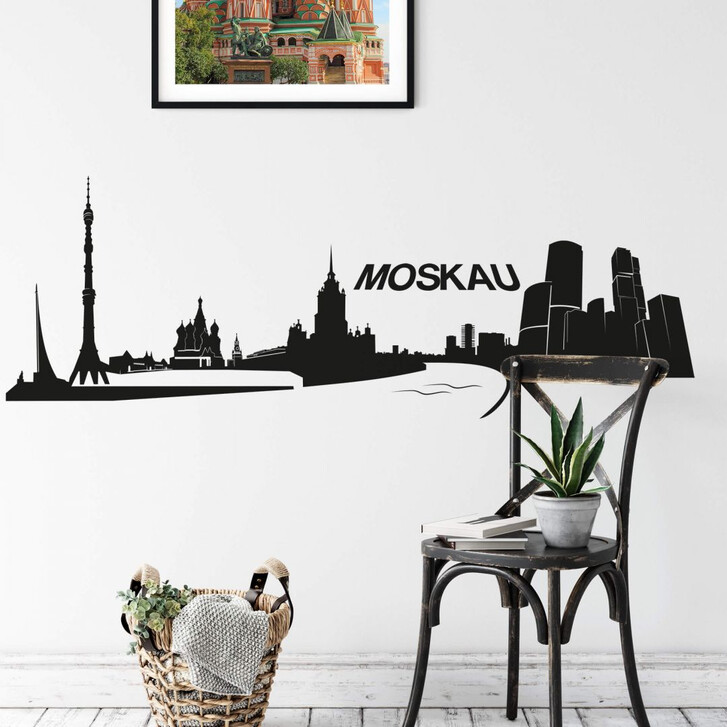 Wandtattoo Moskau Skyline - WA216044