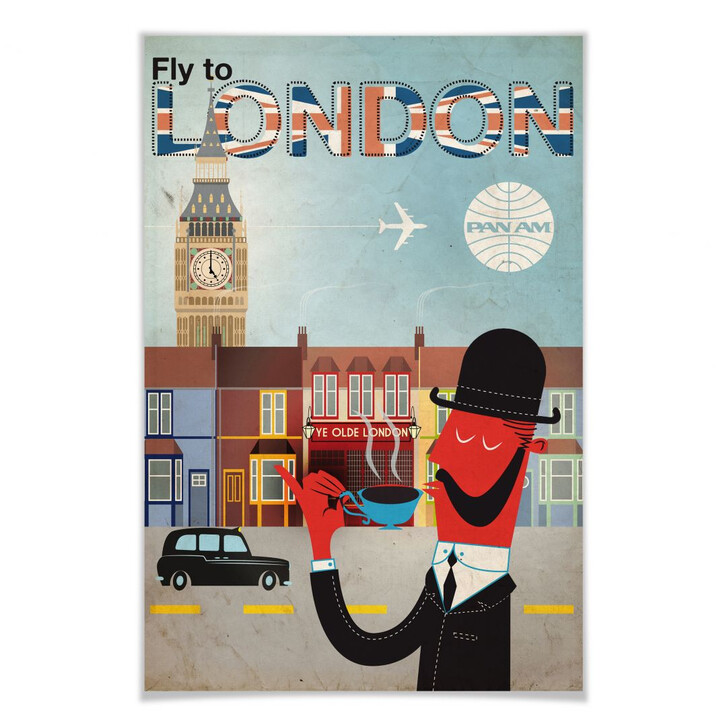 Poster PAN AM - Fly to London - WA165321