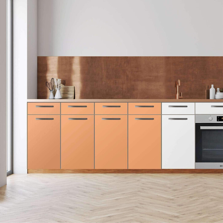 Küchenfolie - Unterschrank 160cm Breite - Orange Light - CR112392