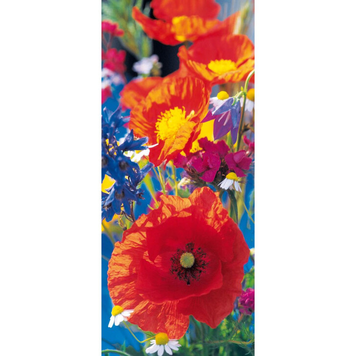 Türtapete Red Poppies - 86x200cm - WA297042