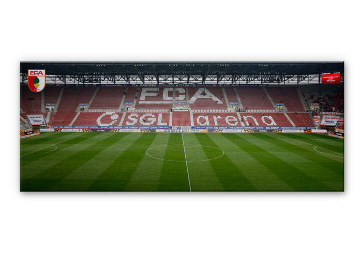 Alu-Dibond Bild FC Augsburg Stadion Tribüne Panorama - WA112813