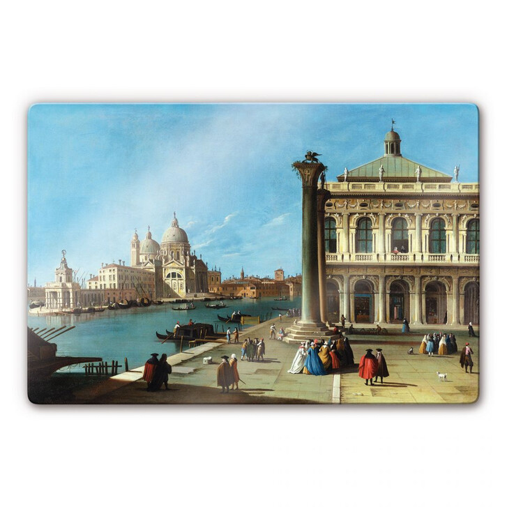 Glasbild Canaletto - Die Einfahrt zum Canal Grande - WA121678