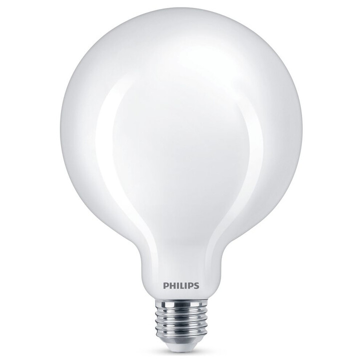 Philips LED Lampe ersetzt 75W, E27 Globe G120. weiss, warmweiss, 1055 Lumen, nicht dimmbar, 1er Pack Energieklasse A&&