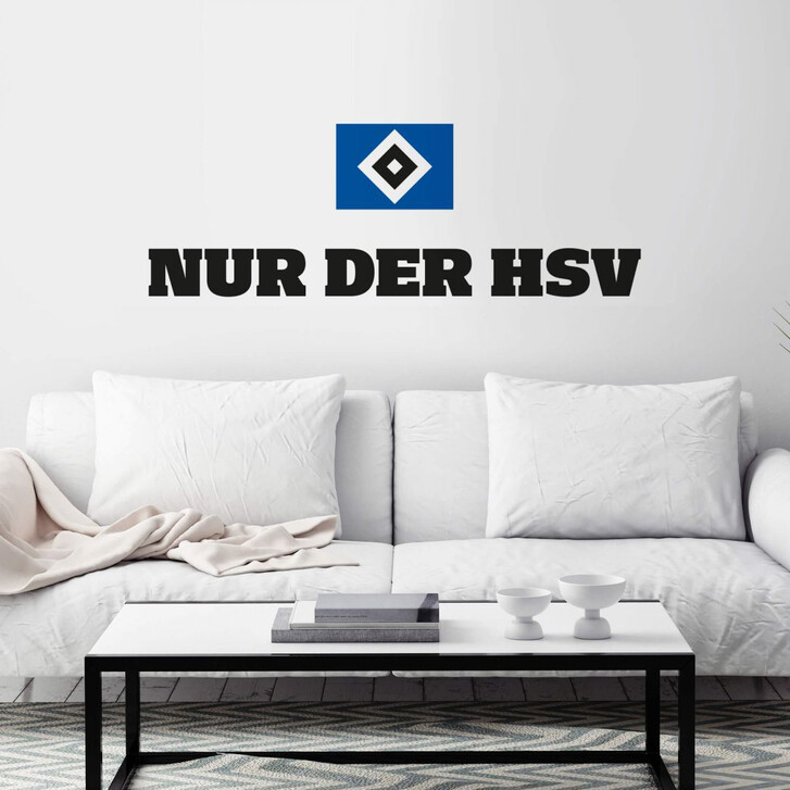 Wandtattoo Nur der HSV mit Logo - WA216598