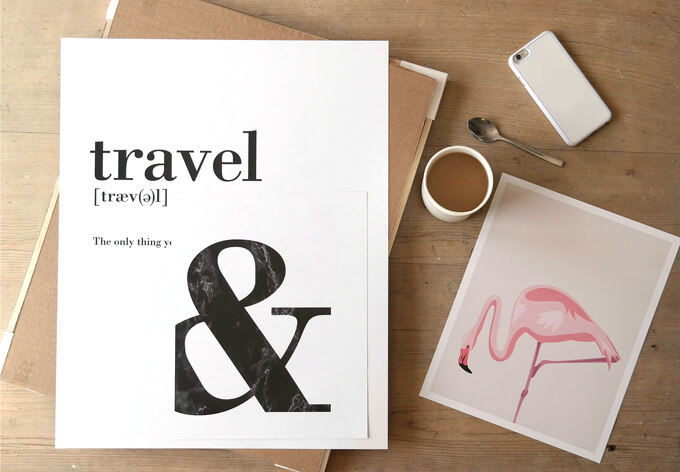 Poster Materialbeschreibung